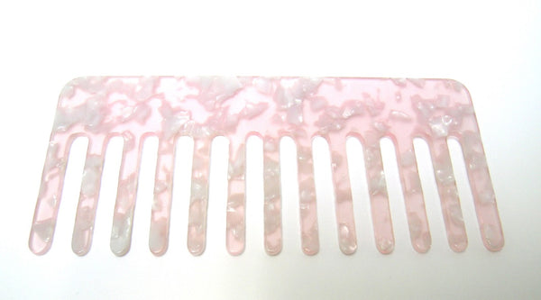 Large Acetate Comb - Pink