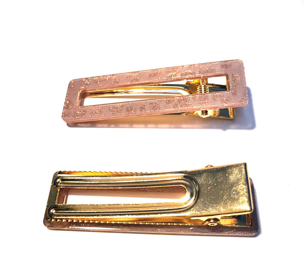 Pink Lily ~ "Taylor" Pink Variegated ~ Pinch Clip #164